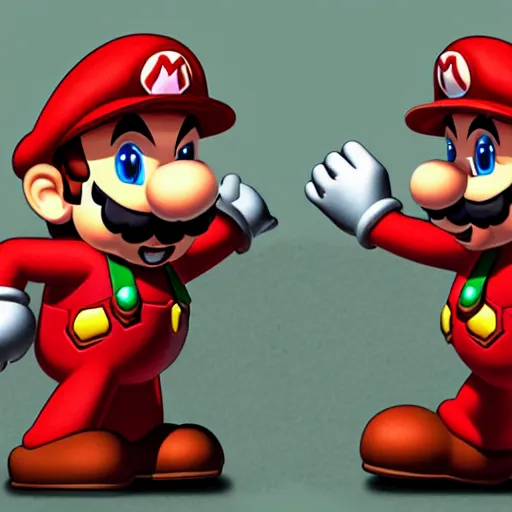 Prompt: super mario, muscular, realistic, Resident Evil virus concept art, highly detailed, horror, scary, terrifying, horrific, hd 4k