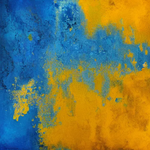 Prompt: abstract mix blue and yellow