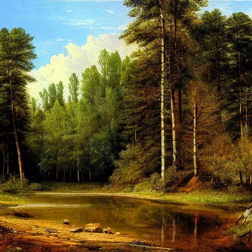 Image similar to Michigan, landscape, beautiful artwork by ivan shishkin