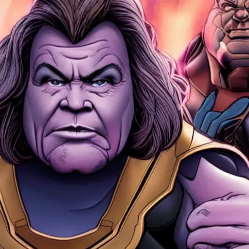 Image similar to Roseanne as Thanos