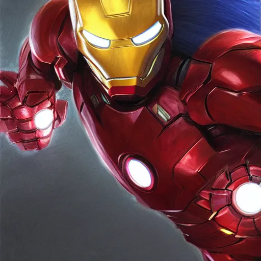 Image similar to a sketch of sonic the hedgehog as iron man | venom movie | ~ ~ cinematic ~ ~ lighting | award - winning | closeup portrait | by donato giancola and mandy jurgens and charlie bowater | featured on artstation | pencil sketch | sci - fi alien