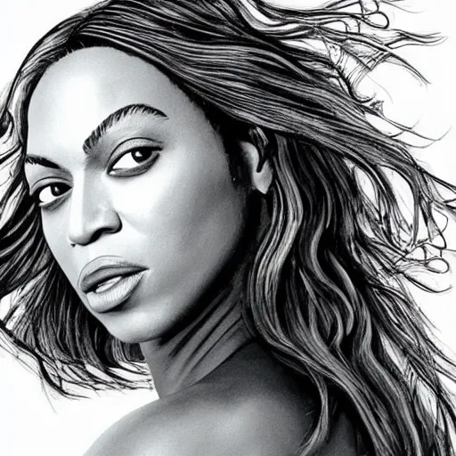 Image similar to beyonce smelling her own farts, photorealistic, hd, illustration