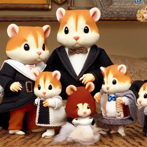 Prompt: calico critters the godfather movie