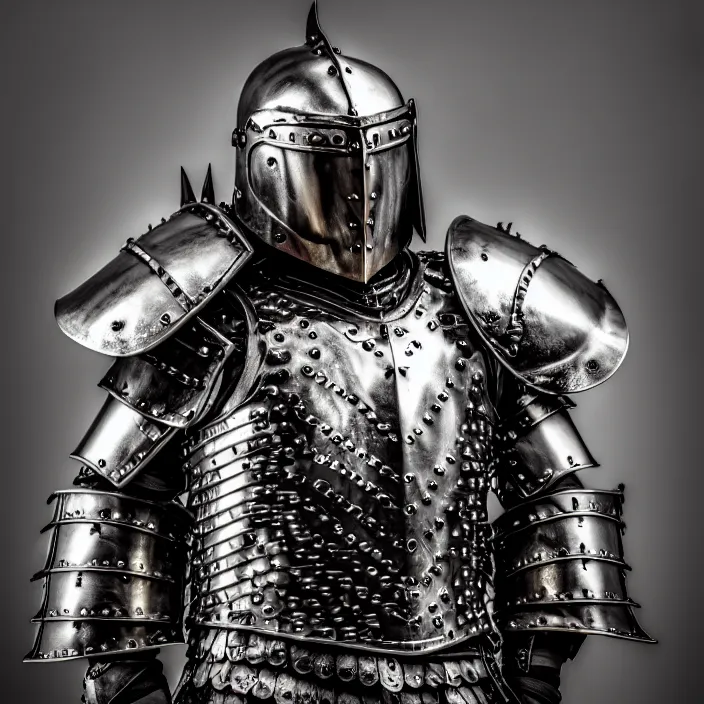 Prompt: photo of a warrior with metal walrus themed armour, highly detailed, 4 k, hdr, smooth, sharp focus, high resolution, award - winning photo