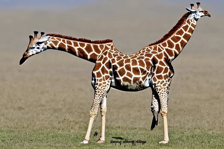 Image similar to a giraffe eagle hybrid