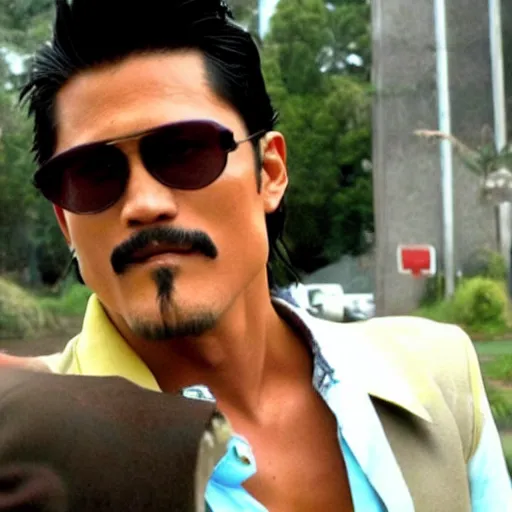 Prompt: robin padilla in los pollos hermanos