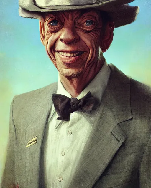 Prompt: portrait of don knotts from incredible mr limpet, character portrait, ultra realistic, concept art, intricate details, highly detailed by greg rutkowski, gaston bussiere, craig mullins, simon bisley