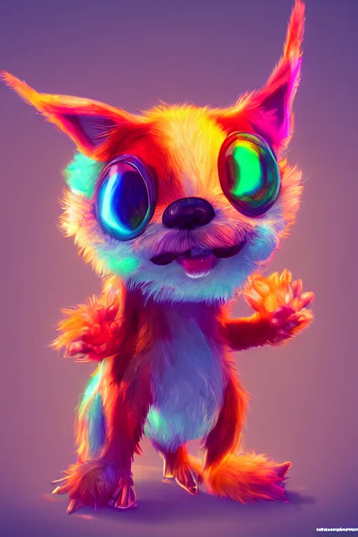 Prompt: colorful full body shot of a cute gizmo, trending on artstation, trending on deviantart ,cinematic lighting, 8k, hyper detail, studio disney