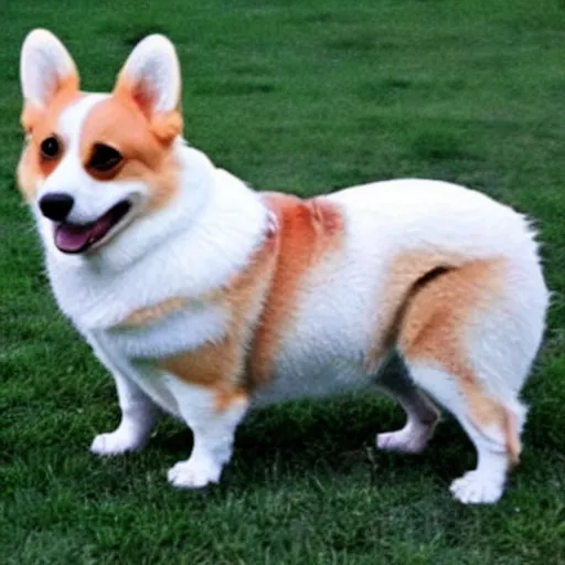 Prompt: billy corgan corgi dog hybrid