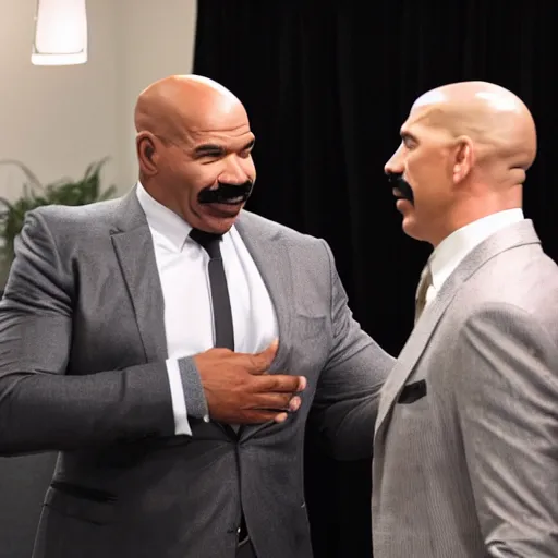 Image similar to white steve harvey meeting black steve harvey