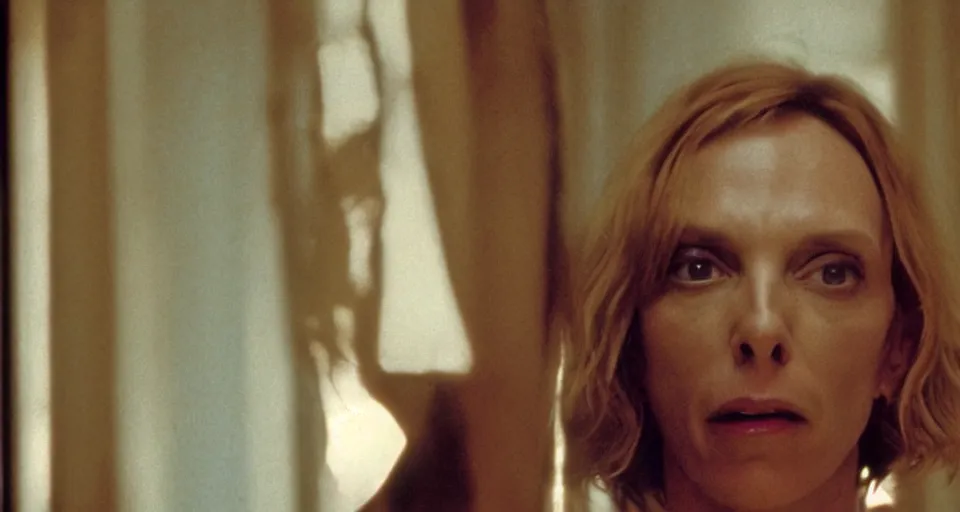 Image similar to Toni Collette in The Shining, cinematography 1980