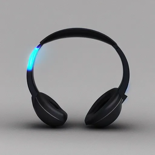 Image similar to wireless headphone stand, futuristic, techno, cyberpunk, product design, render, cute, swag, geometric, fun