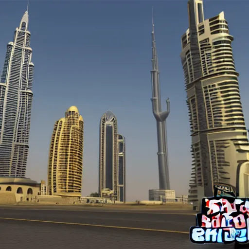 Prompt: gta : dubai, artgem