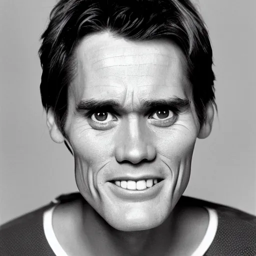 Prompt: photo of young jim carrey, by herb ritts, hd, detailed, 4 k, award winning