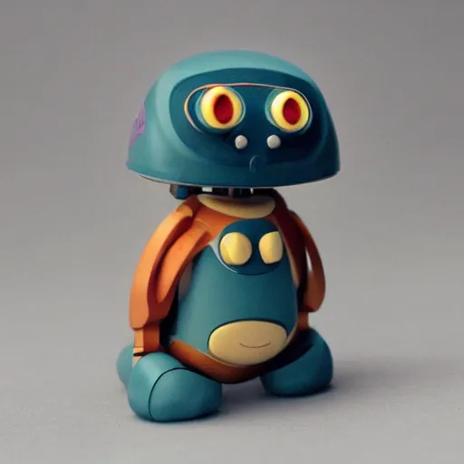 Prompt: a small animal robot in the style of studio ghibli