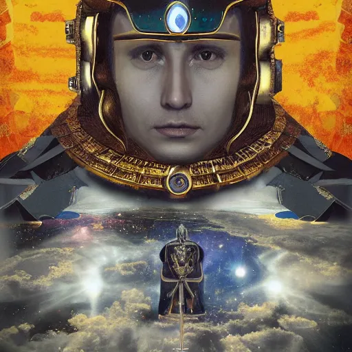 Image similar to The coronation of the emperor of the sun, sci-fi, space opera, photorealistic