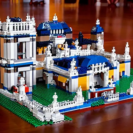 Prompt: mar-a-lago lego set