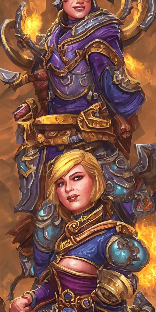 Prompt: the front of a fantasy trading card, high details, high resolution, hearthstone style