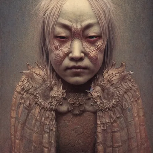 Prompt: by waterhouse, by beksinski, high quality, photograph portrait of victorian yokai, photorealistic, highly detailed, haunting, extremely detailed and intricate, octane render, unreal engine, 8 k