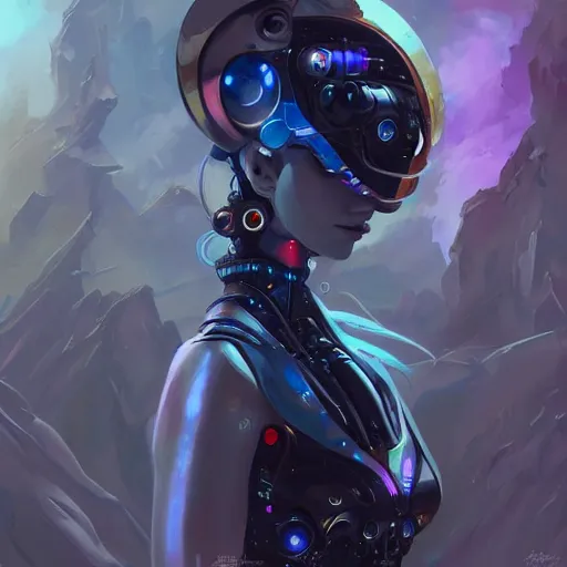 Image similar to a portrait of Emilia Clarke as a beautiful cybernetic techno queen, white woman, cyberpunk concept art by pete mohrbacher and wlop and artgerm josan gonzalez and syd mead, digital art, highly detailed, intricate, sci-fi, sharp focus, Trending on Artstation,