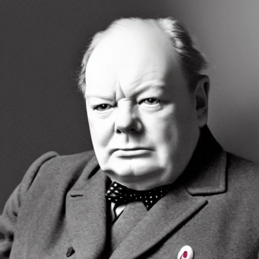 Image similar to starfleet uniform, portrait of winston churchill in starfleet uniform