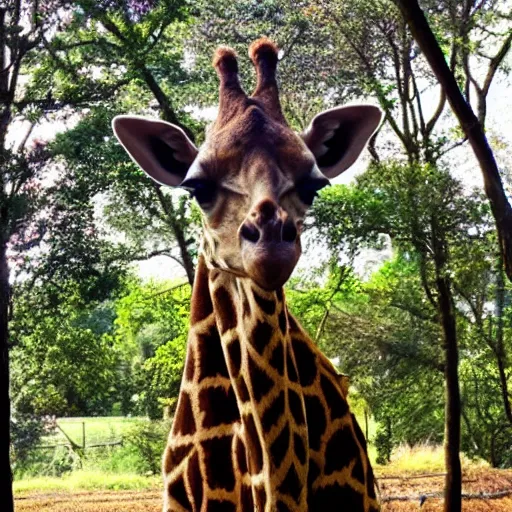 Image similar to a yogi giraffe