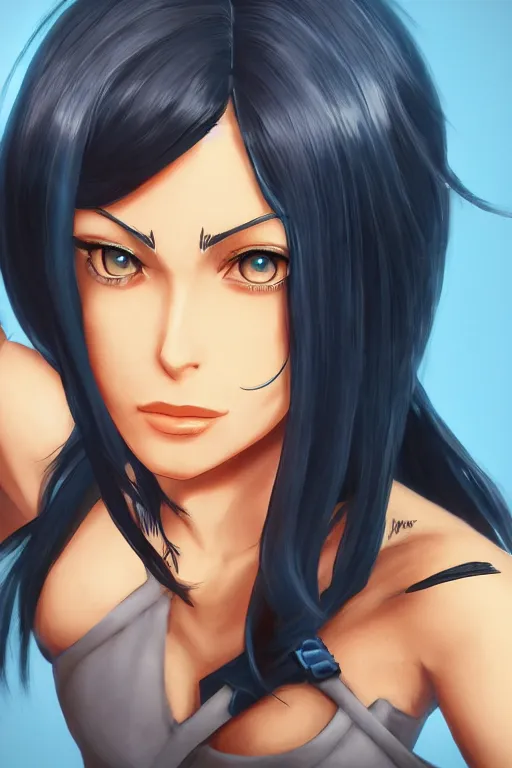 Prompt: Nico Robin in the Style of Fadingz, artstation, 4k detailed
