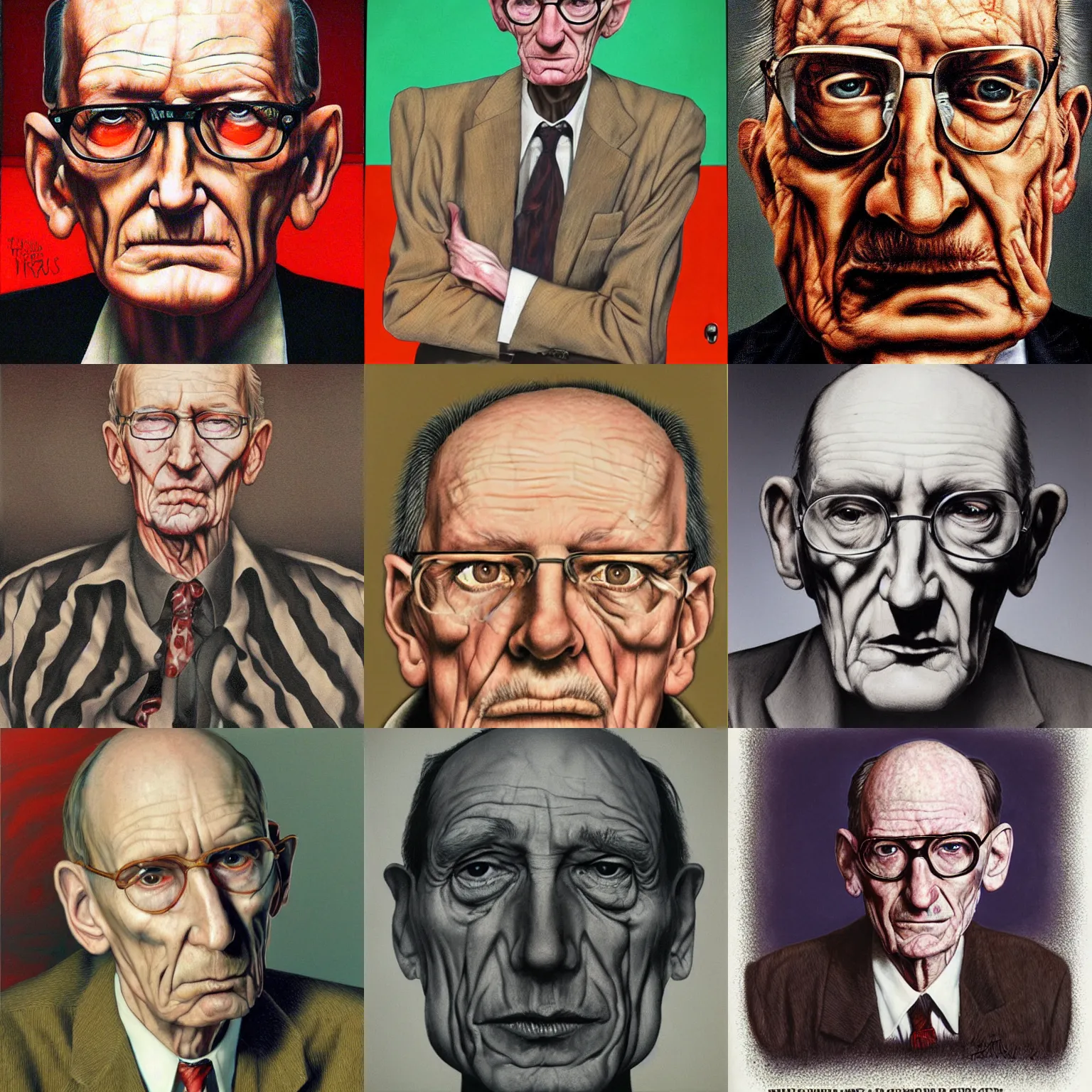Prompt: William S Burroughs by Trevor Brown