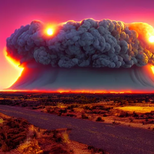 Image similar to nuclear explosion, 4 k