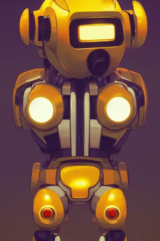 Image similar to metabots medabots medarotto medarot robot minimalist comics helmet mask neon cybereye, behance hd by jesper ejsing, by rhads, makoto shinkai and lois van baarle, ilya kuvshinov, rossdraws global illumination ray tracing hdr radiating a glowing aura