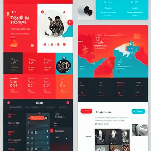 Image similar to a ui kit hero template tailwind trending on dribbble 4 k ultradetailed intricate design