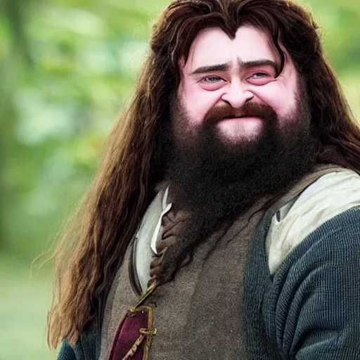 Image similar to Daniel Radcliffe as a Hagrid