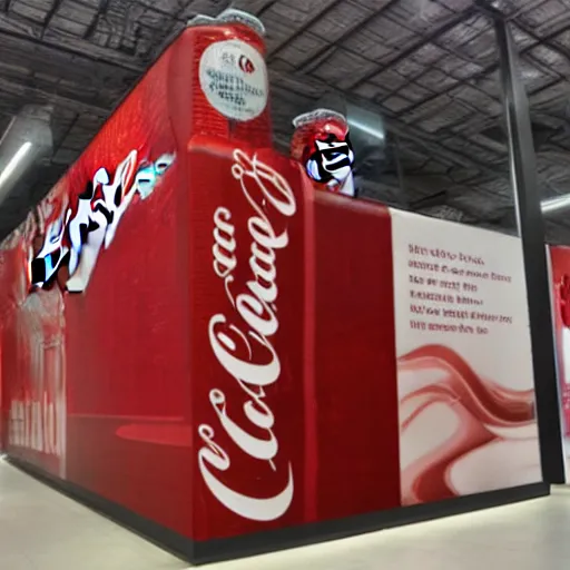 Prompt: coca cola huge tank. ultra realistic, photo