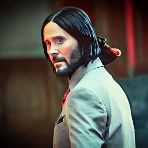 Prompt: jared leto as John Wick