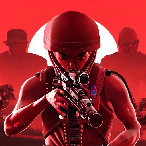 Image similar to alien in red red Redemption 2