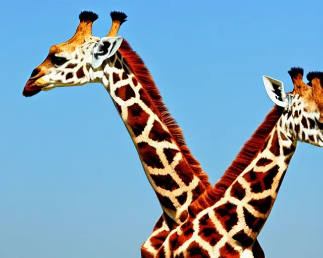 Image similar to a full picture of a whole one giraffe with a short neck in savana