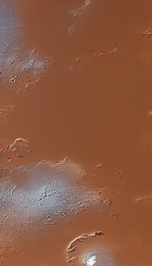 Image similar to mars from space, 1 8 mm, high res, highly detailed, photographed,