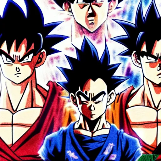 Image similar to Goku in Fight Club