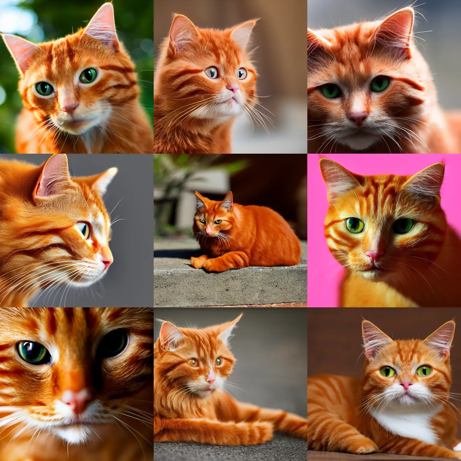 Prompt: ginger cat, 4K