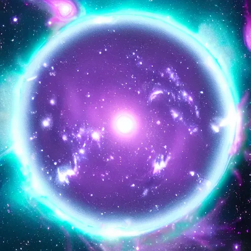 Image similar to universe in an eye, stars planet, vapor wave