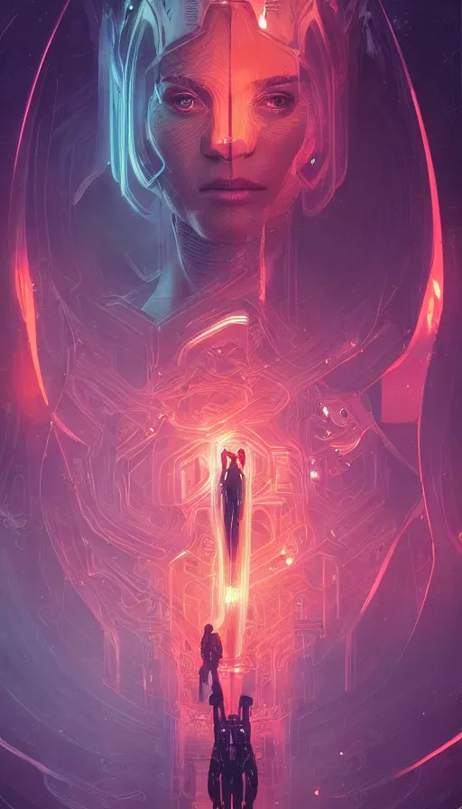 Prompt: eve, altered carbon, neon, fibonacci, sweat drops, insane intricate, star wars, highly detailed, digital painting, artstation, concept art, smooth, sharp focus, illustration, unreal engine 5, 8 k, art by artgerm and greg rutkowski and alphonse mucha