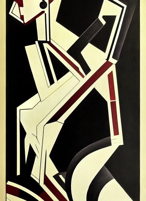 Image similar to constructivism monumental dynamic graphic super flat style figurative gnarly detailed portrait by avant garde painter and leon bakst, illusion surreal art, highly conceptual figurative art, intricate detailed illustration drawing, controversial poster art, geometrical drawings, no blur