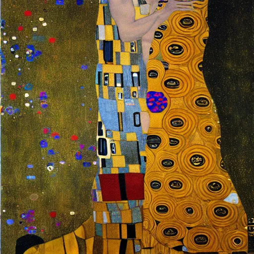 Prompt: art gustav klimt full body art