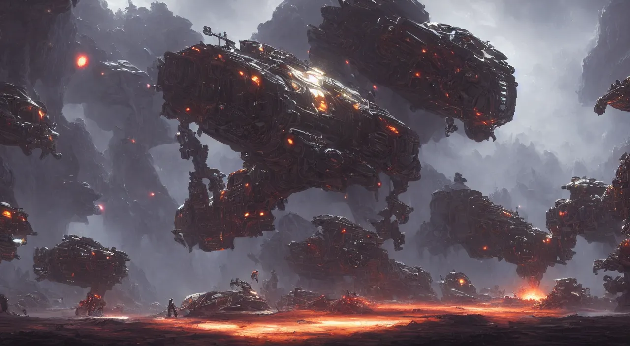 Image similar to a beautifully ultradetailed painting of the contra space war, monster, robot, bill rizer, by raphael lacoste, eddie del rio, greg rutkowski, 4 k, unreal engine