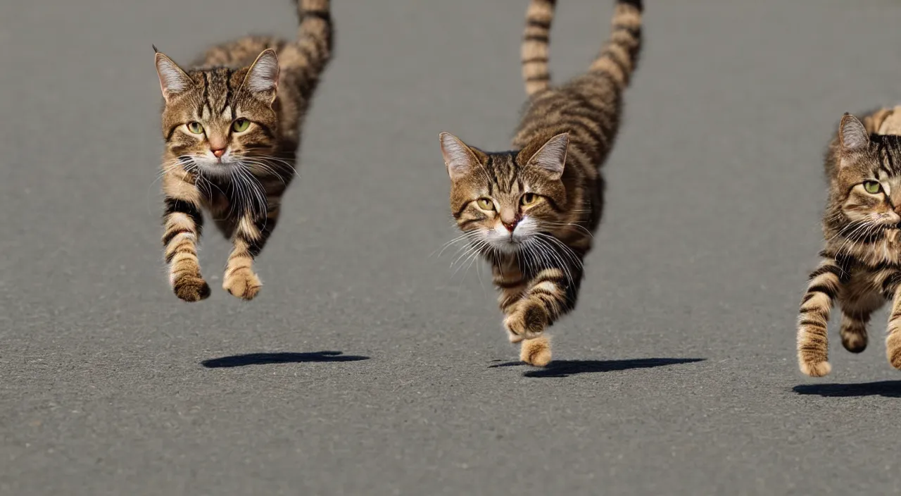 Prompt: running cat