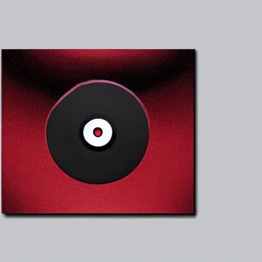 Image similar to close photograph of a cd cover with a small red rectangle on its side