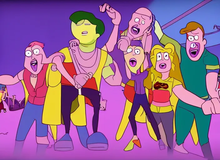 Image similar to still from animated horror movie, animated movie shot, in style of steve universe