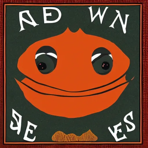 Image similar to ween album cover composed of smoked salmon