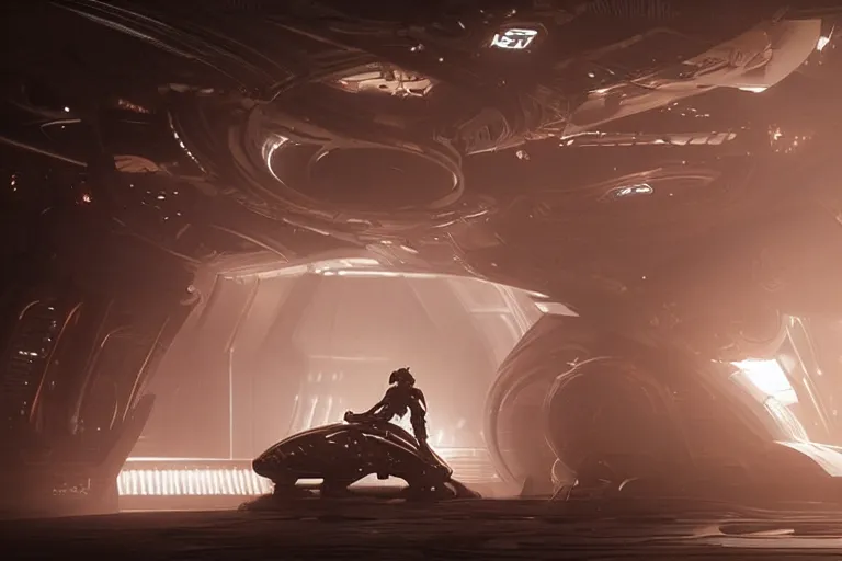 Image similar to VFX movie of a futuristic inhuman alien spacemarines in future spaceship, detailed creature skin neon lighting by Emmanuel Lubezki
