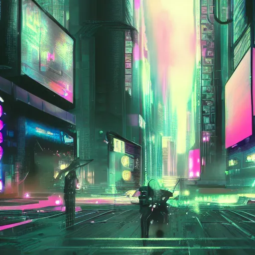 desktop wallpaper, cyberpunk, pastel, videogame